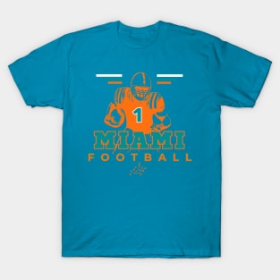 Miami Football Vintage Style T-Shirt